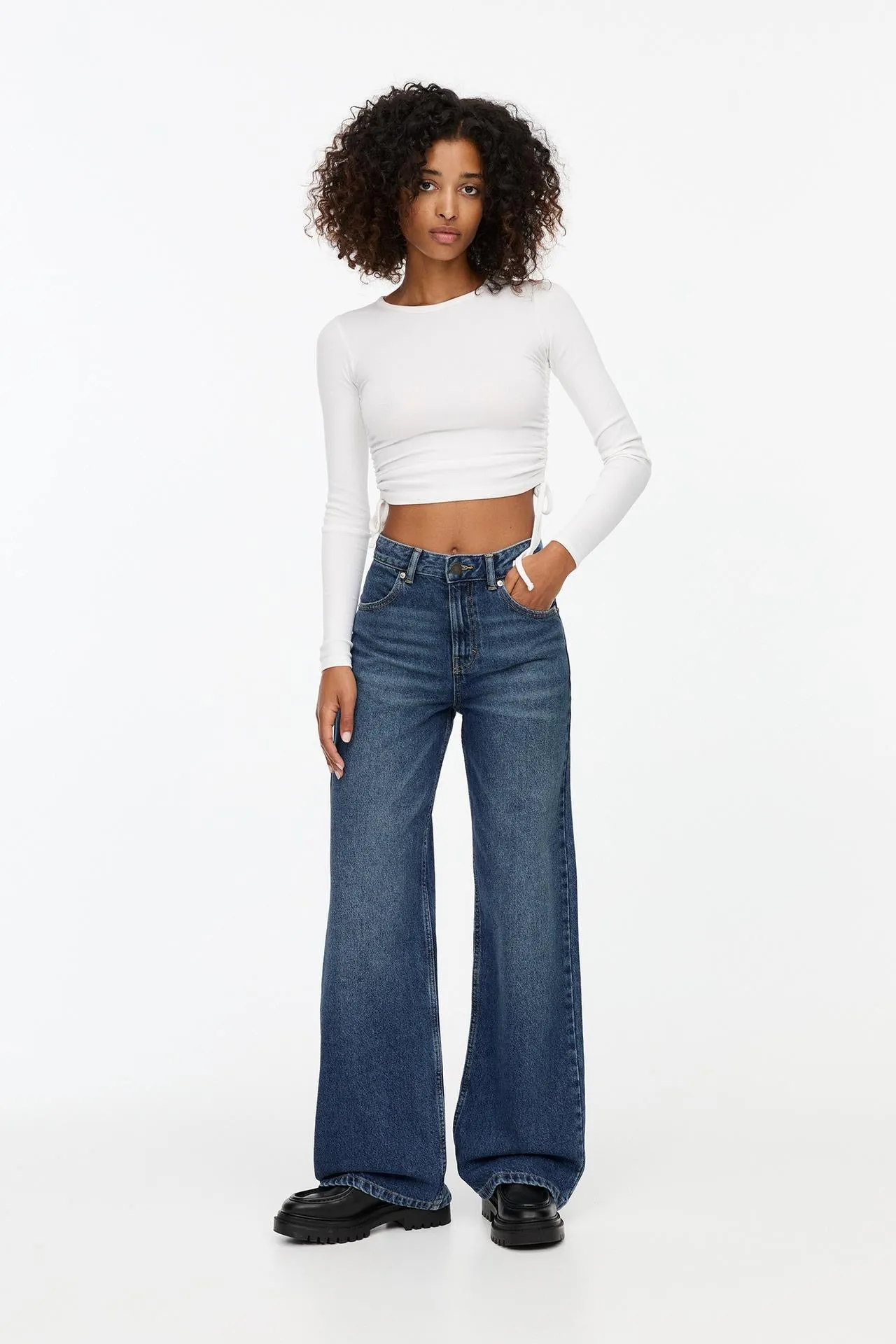 02 Pb Highwaist Darkblue wide leg jeans
