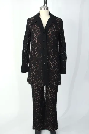 1960s Floral Lace Pant Set*