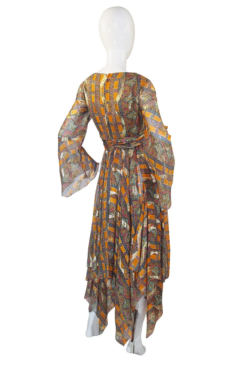 1967 Handkerchief Hem Bill Blass Gown