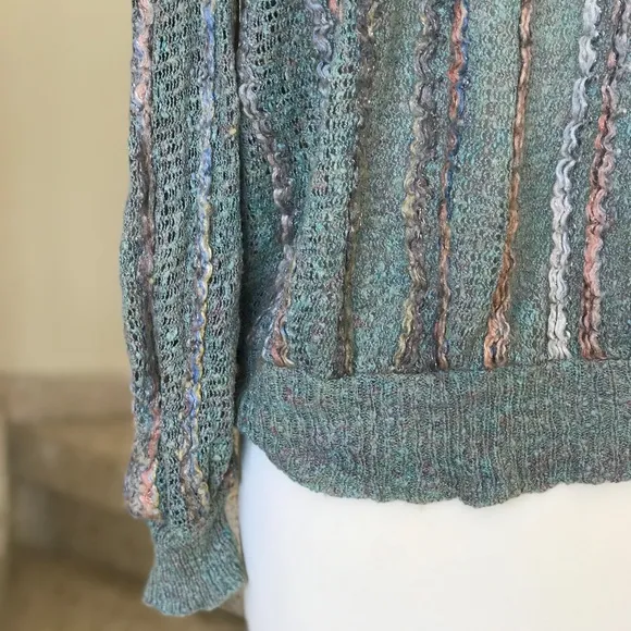 1970's Subtle Sparkle Hand-Knit Sweater