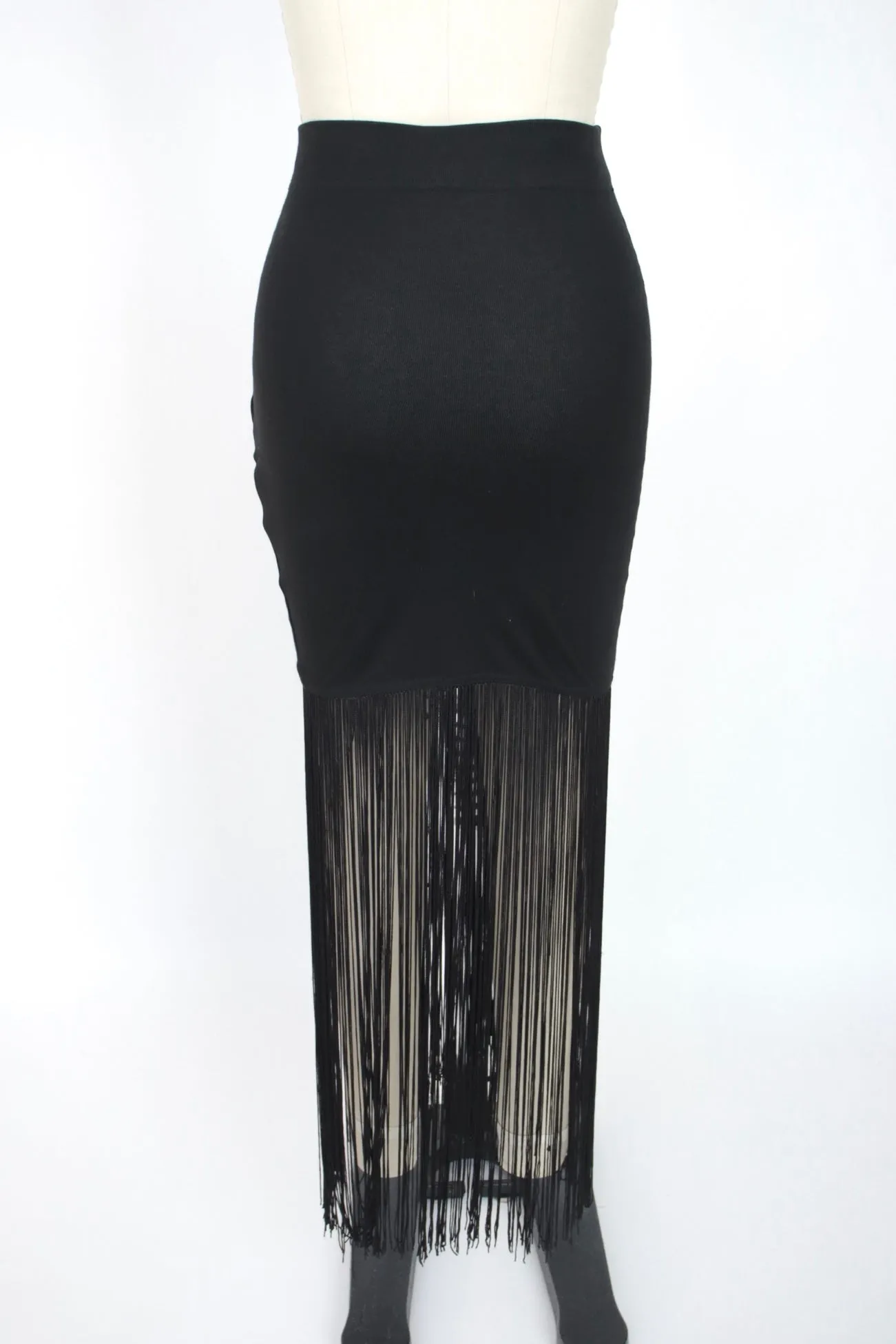 1980s Contempo Casuals Fringe Bustier Set