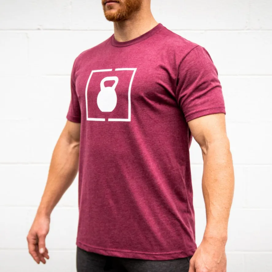 2POOD Maroon Kettlebell T-Shirt