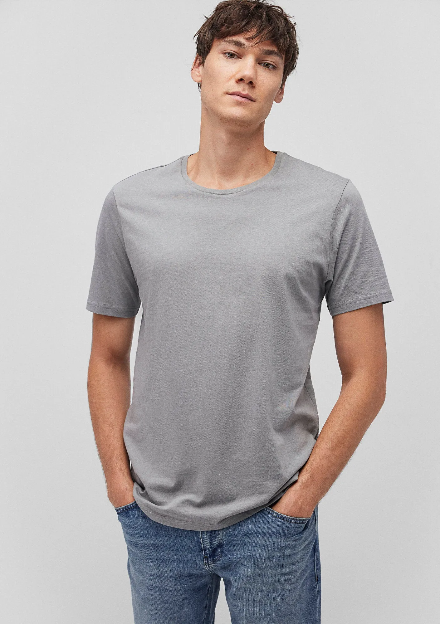 3 Pack Crew Neck Basic Mens T-Shirt