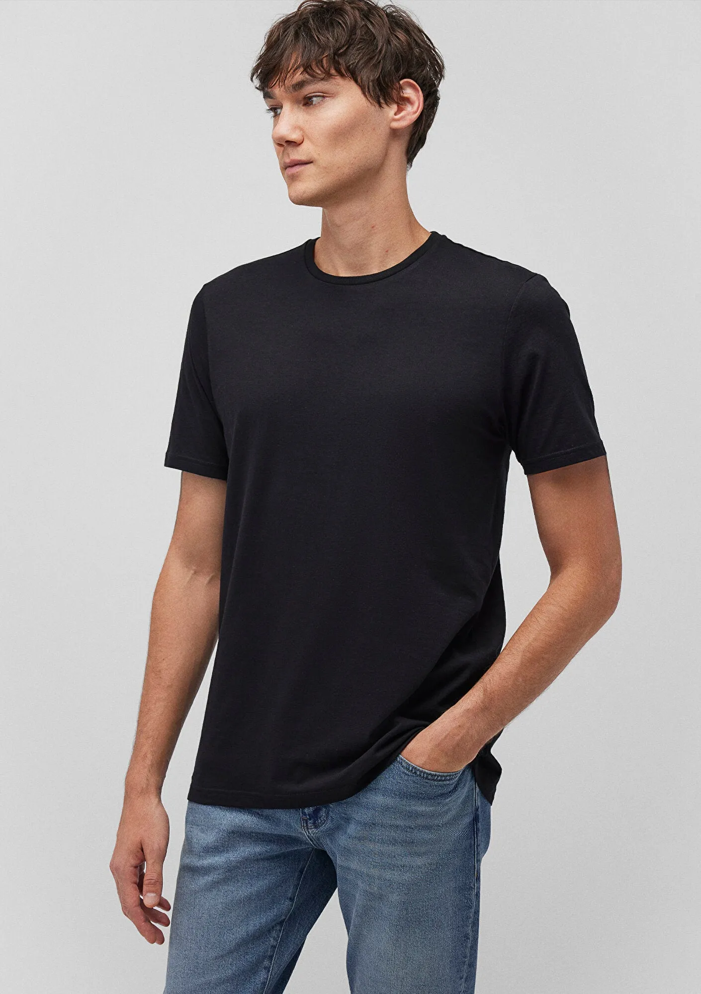 3 Pack Crew Neck Basic Mens T-Shirt