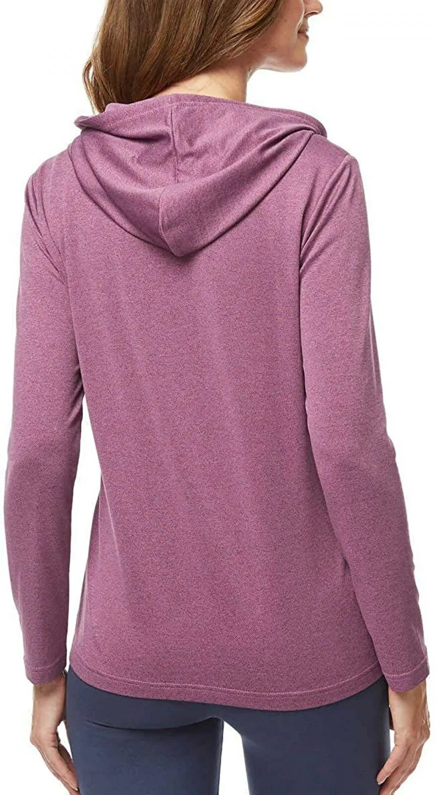 32 Degrees Cool Women's Ultra Soft Full Zip Hoodie Purple XL