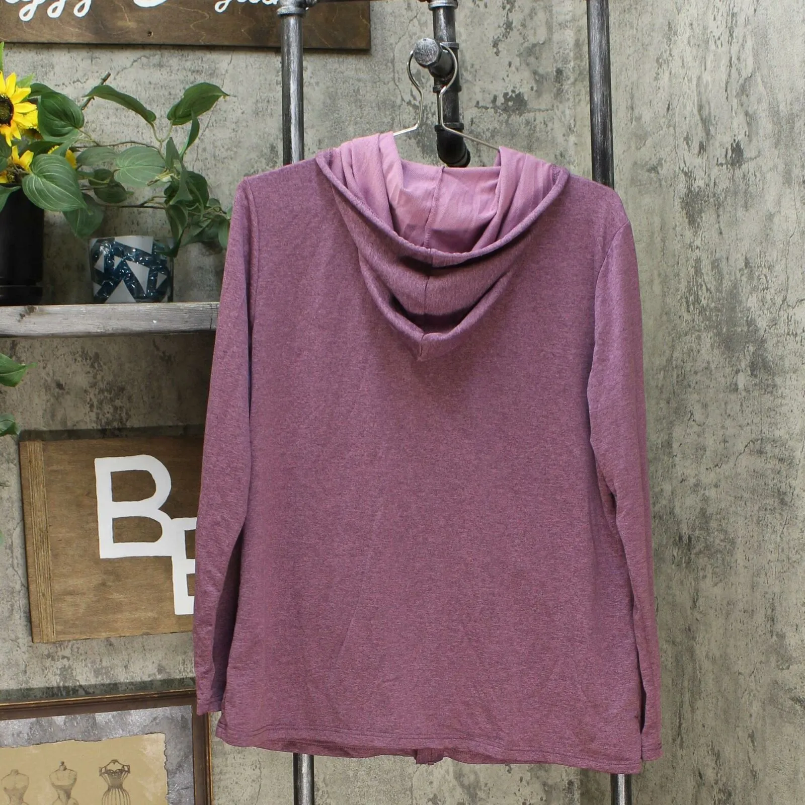 32 Degrees Cool Women's Ultra Soft Full Zip Hoodie Purple XL