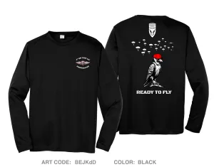 4th QM TADC (A) Jumpmaster Ranger Hi-Tech Performance Unisex LS Tee - BEJKdD