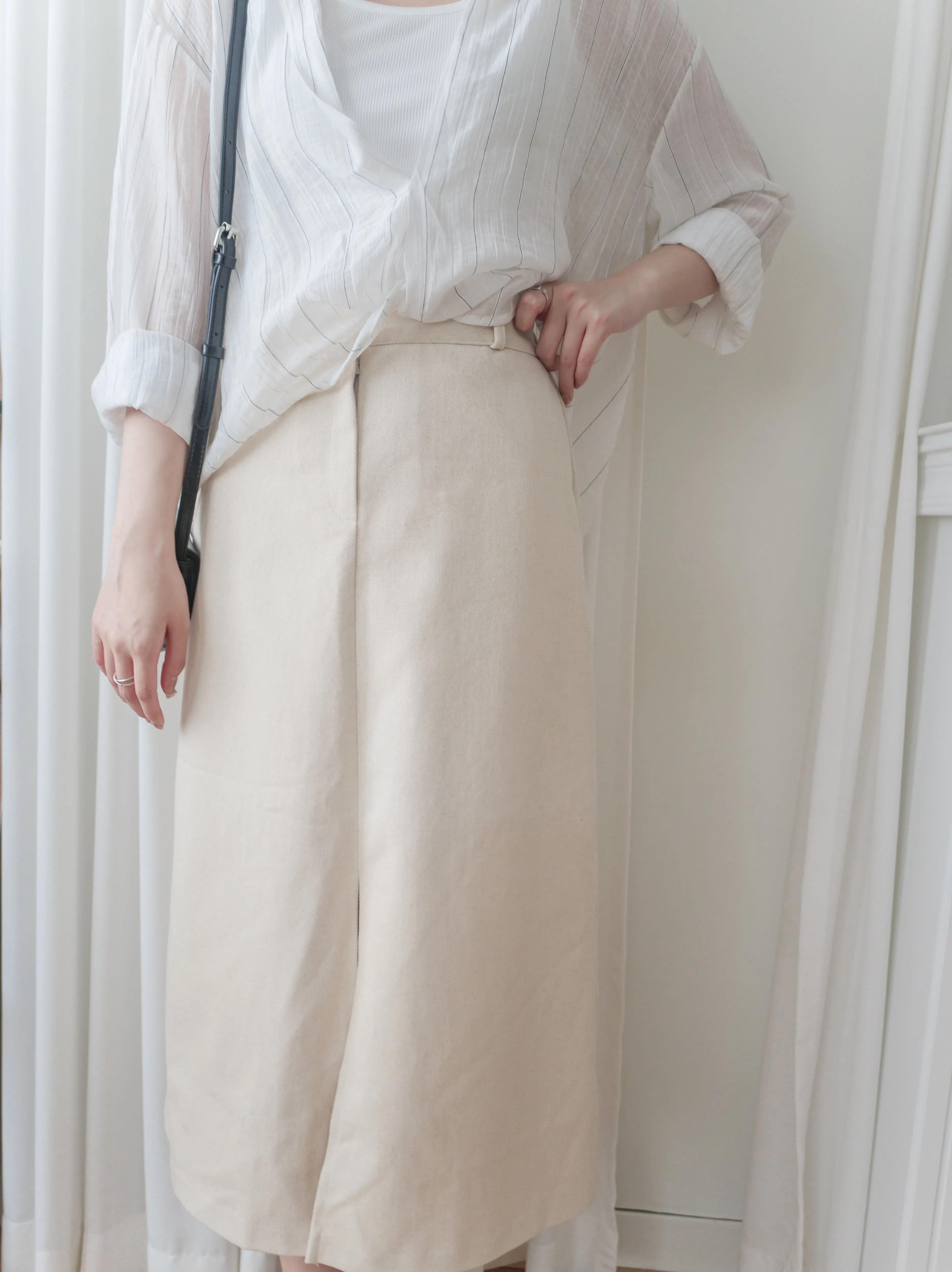 A-line 後橡筋簡潔A形中長裙 Skirt/ SK8880 (pre-order 5月13截單)