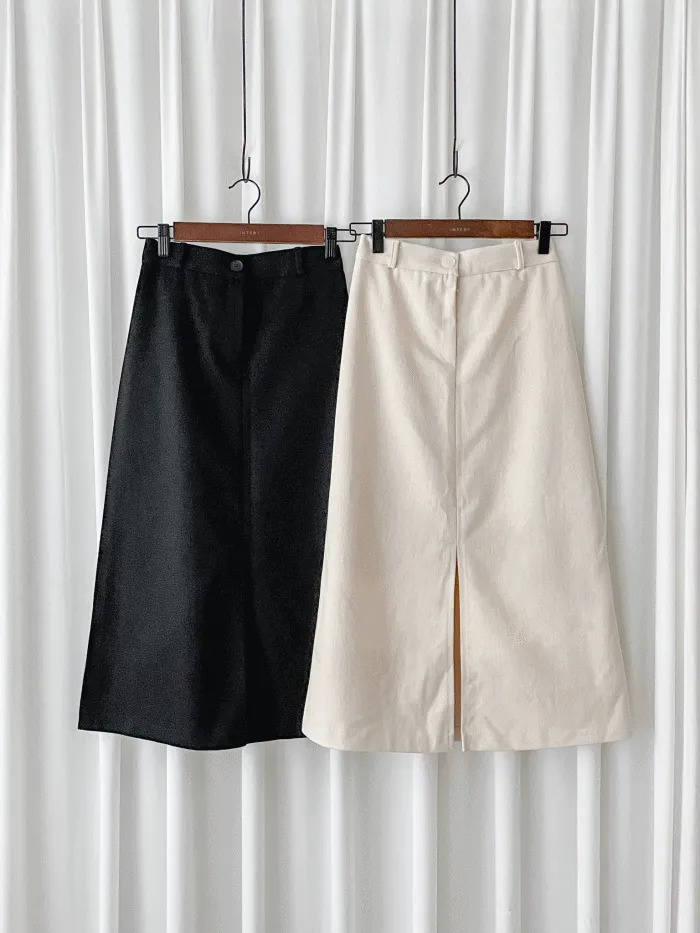A-line 後橡筋簡潔A形中長裙 Skirt/ SK8880 (pre-order 5月13截單)