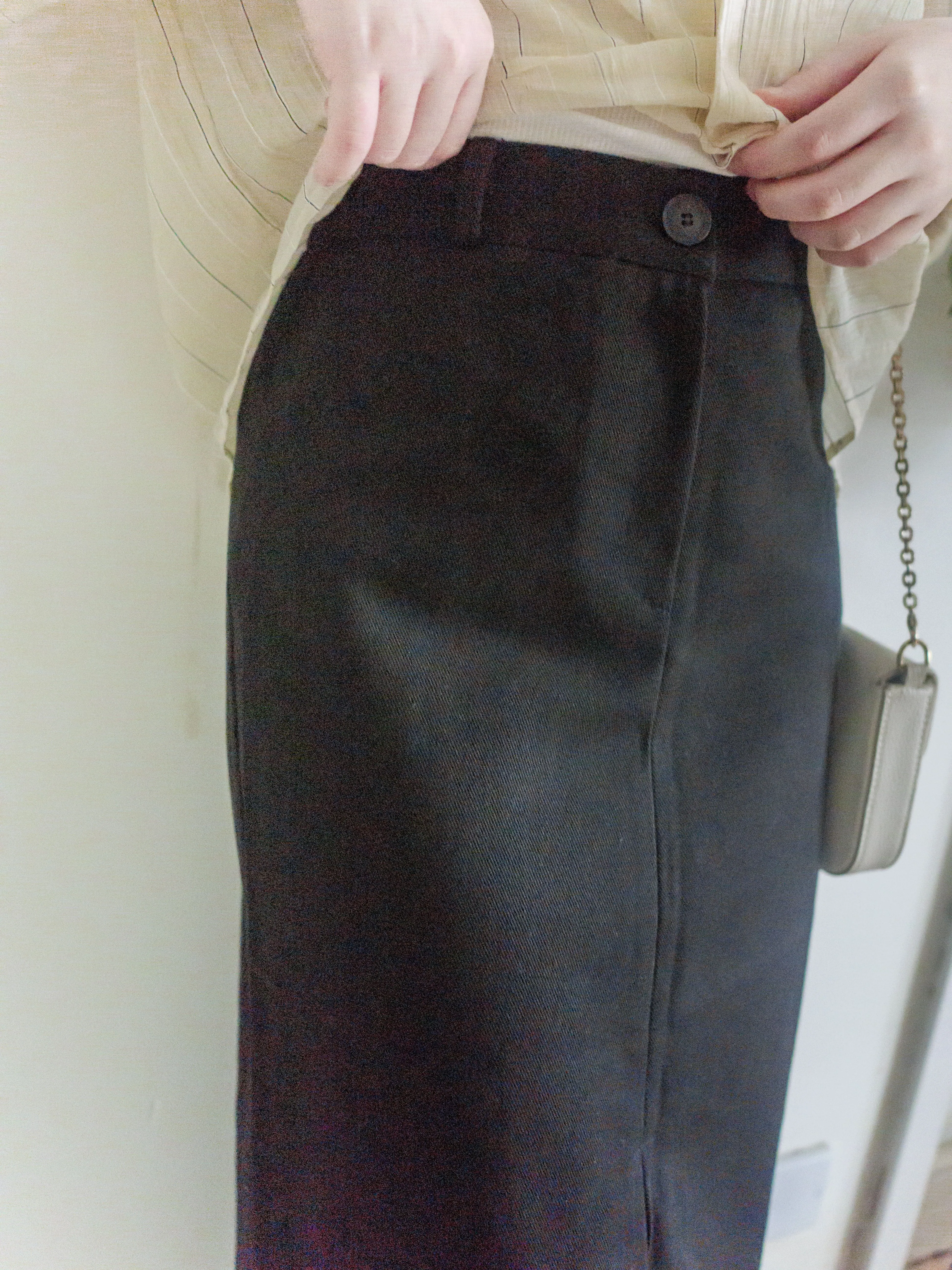 A-line 後橡筋簡潔A形中長裙 Skirt/ SK8880 (pre-order 5月13截單)