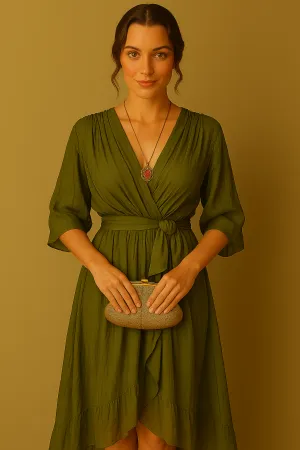 Adelheid® | Chiffon Dress with V-Neck