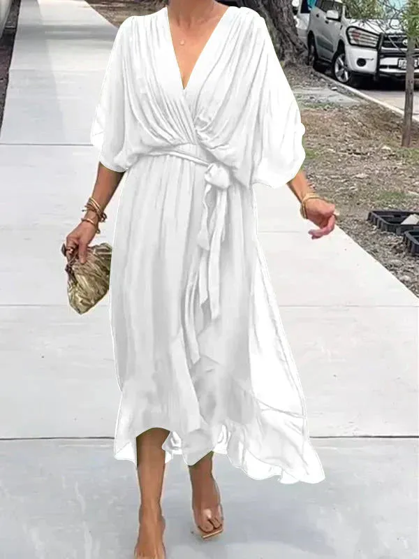 Adelheid® | Chiffon Dress with V-Neck