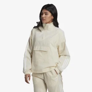Adidas Originals | ADICOLOR CLASSICS POPLIN HALF-ZIP TRACK JACKET  { WONDER WHITE