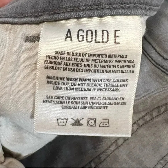 Agolde Stretchy High Rise Jeans in Gray size 29 high waist