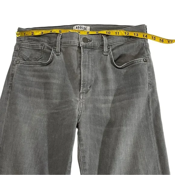 Agolde Stretchy High Rise Jeans in Gray size 29 high waist
