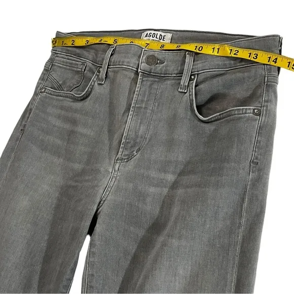 Agolde Stretchy High Rise Jeans in Gray size 29 high waist