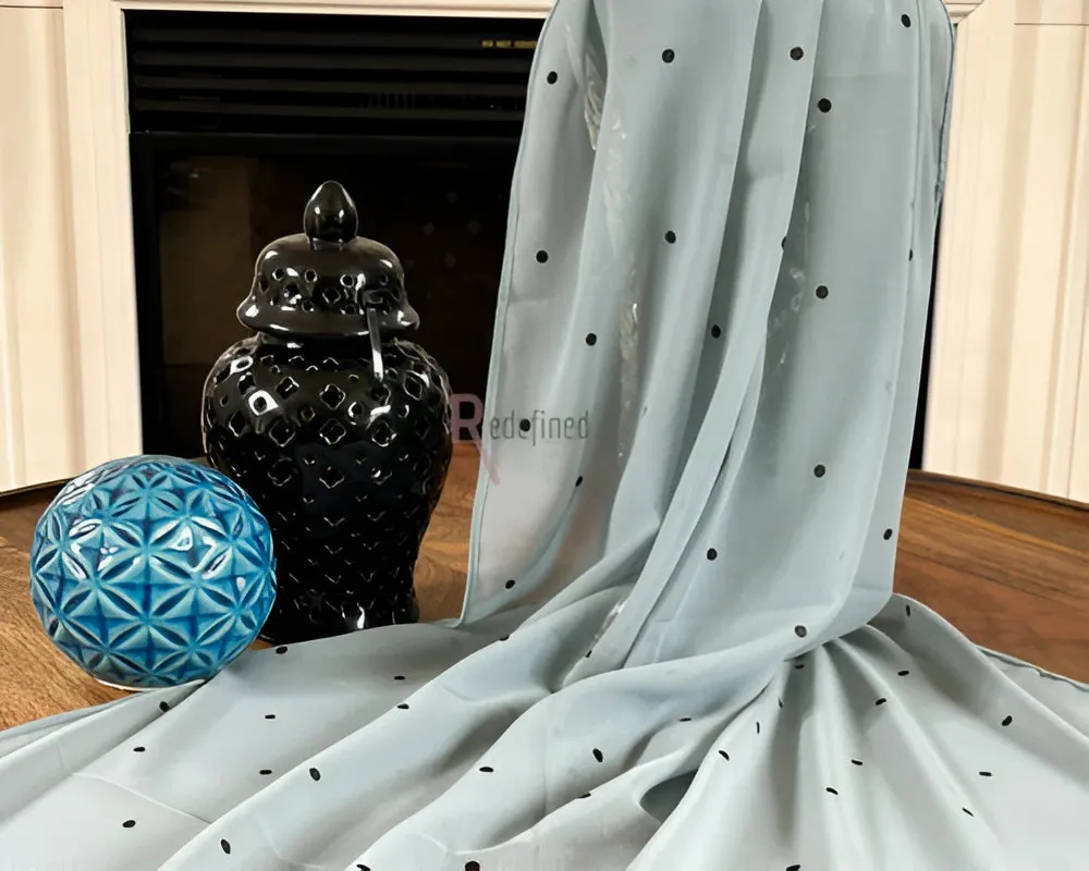 Airy Dots Sky Chiffon Hijab/Scarf