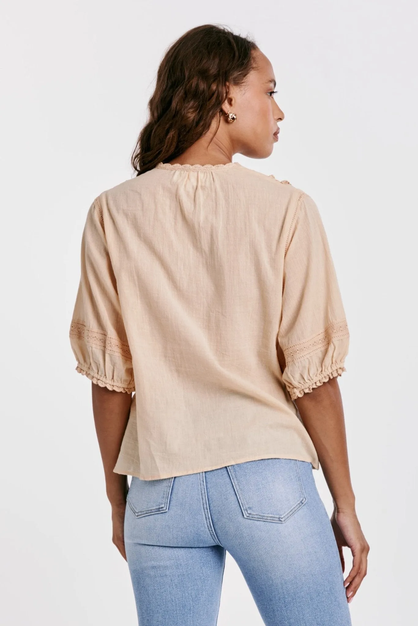 Aiya Lace Trim Shirt
