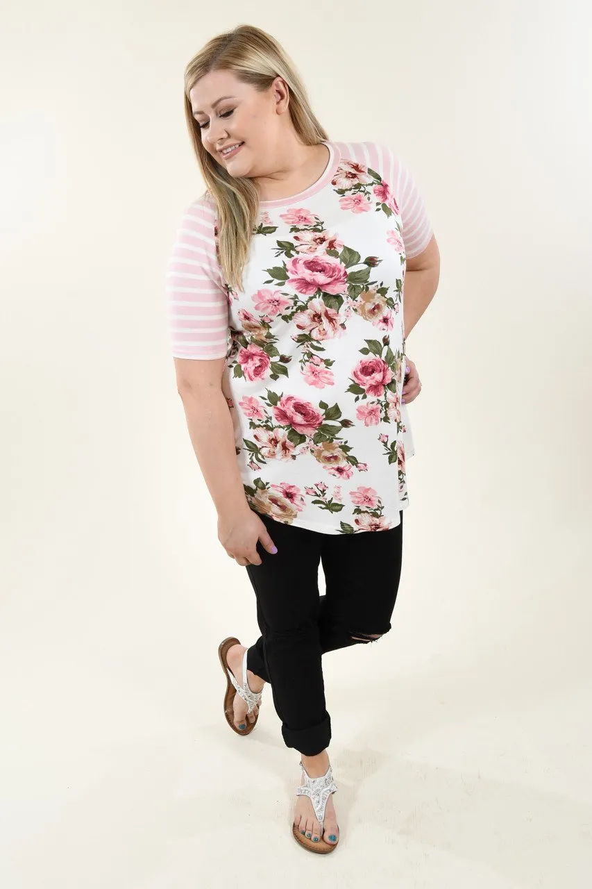 All For Your Pink Floral Top