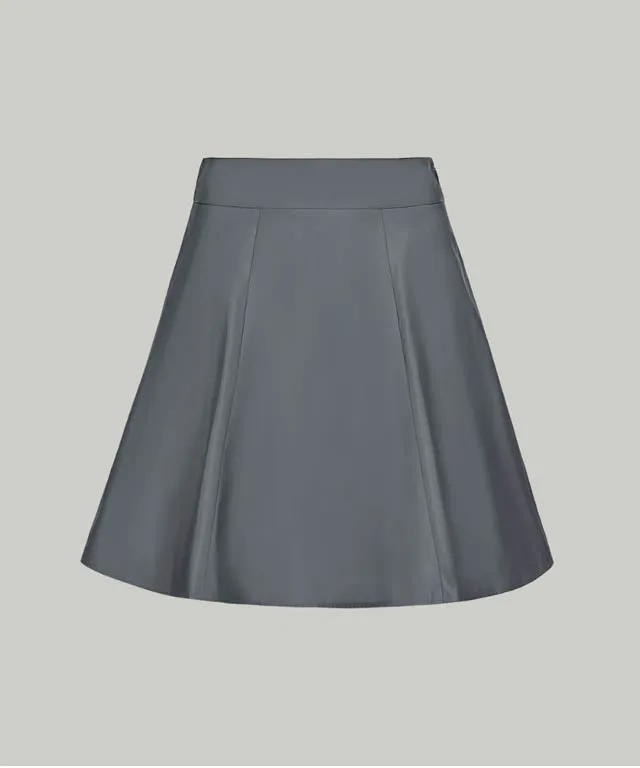 Anell Golf Slim Fit Full Skirt - Matte Blue