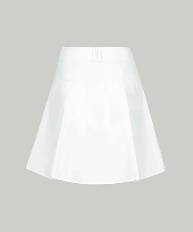 Anell Golf Slim Fit Full Skirt - White