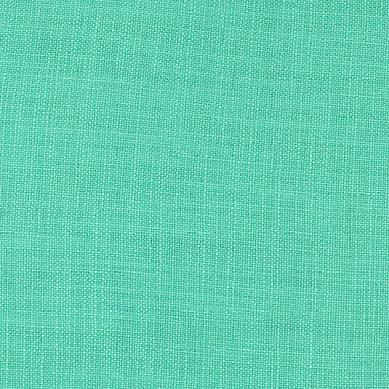 Aqua Solid Color Flange Edge Throw Pillow
