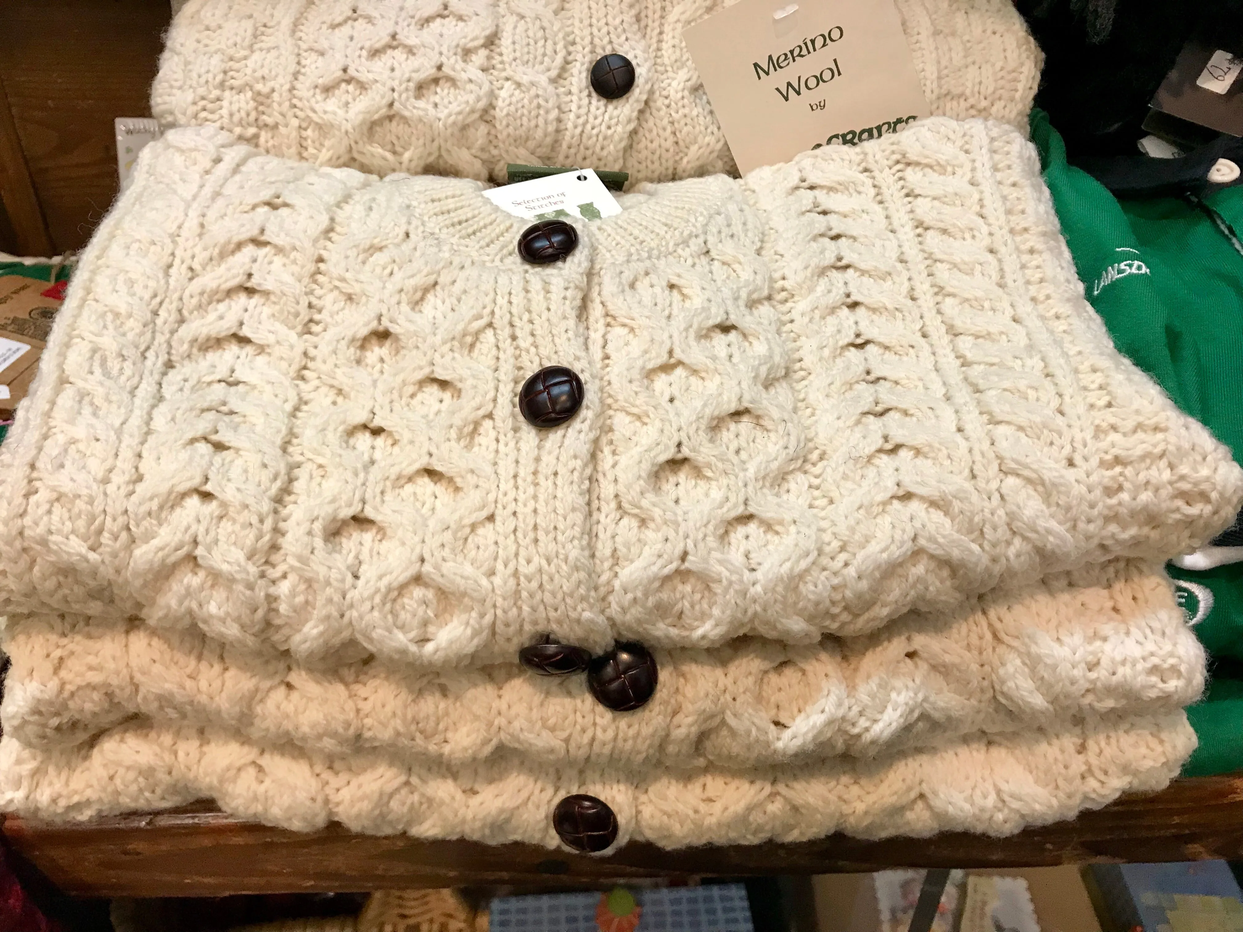 Aran Cable Fisherman Cardigan