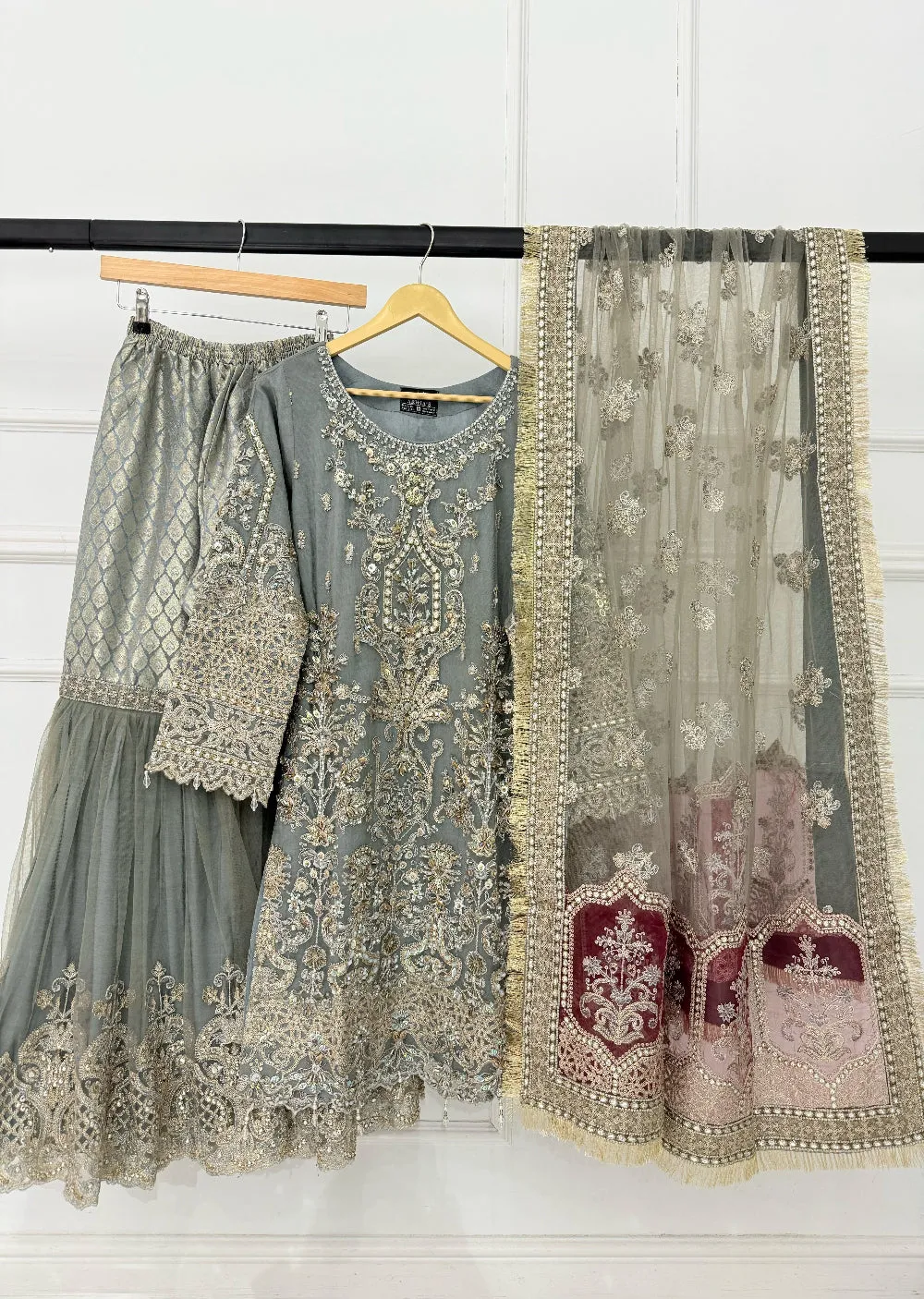 ARWS-01 - Grey - Readymade - ARW Chiffon Collection 2025
