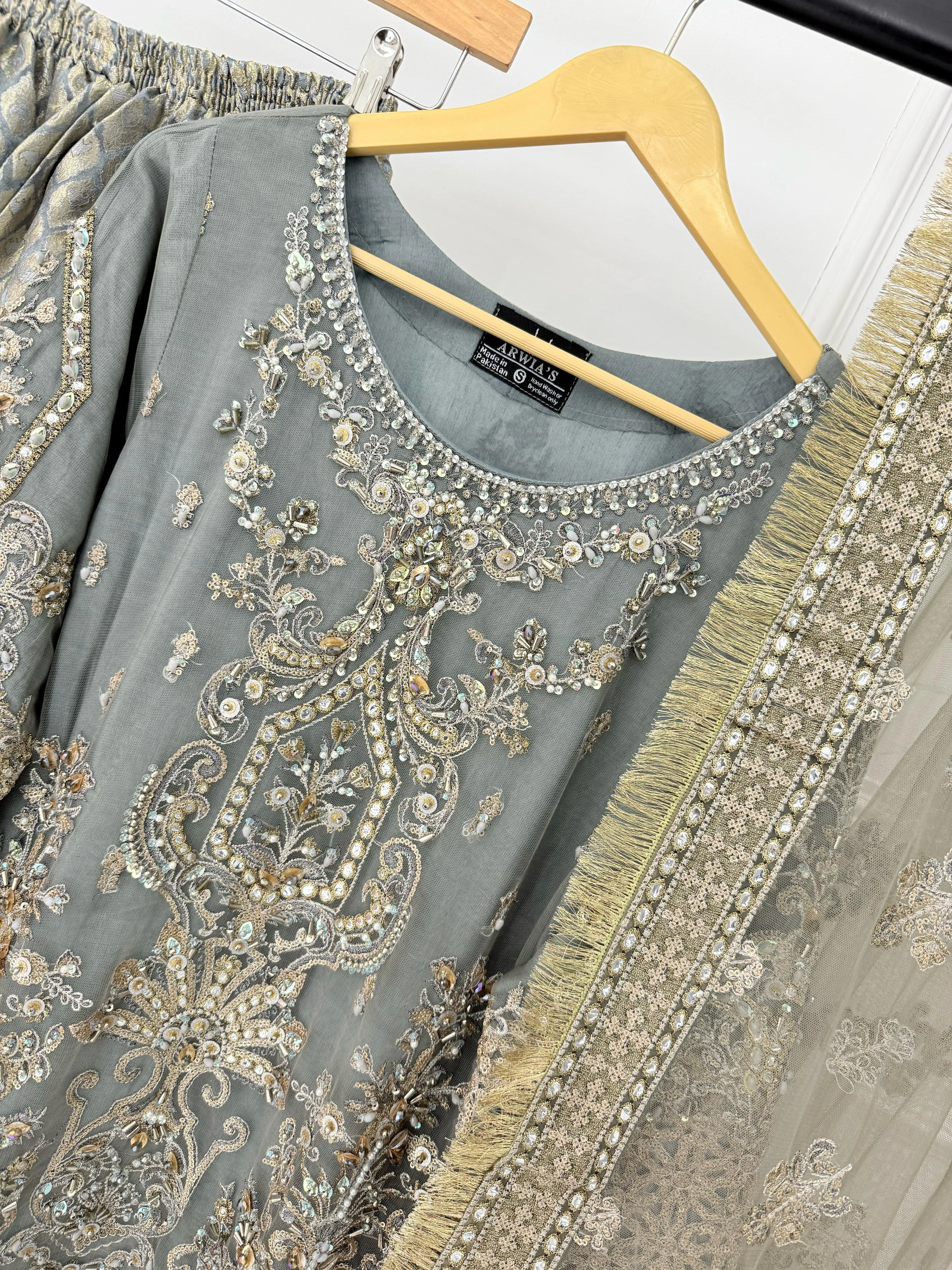 ARWS-01 - Grey - Readymade - ARW Chiffon Collection 2025