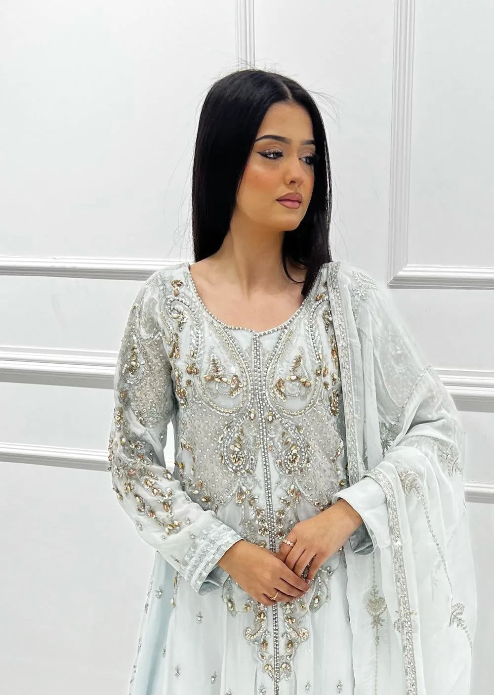 ARWS-07- Ferozi - Readymade - ARW Chiffon Collection 2025