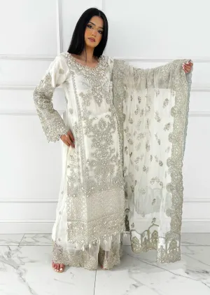 ARWS-09- Offwhite - Readymade - ARW Chiffon Collection 2025