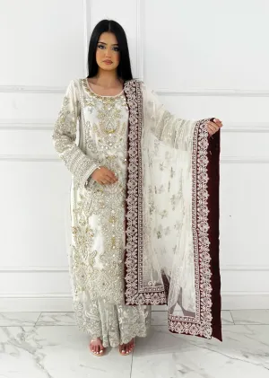 ARWS-10- White - Readymade - ARW Chiffon Collection 2025
