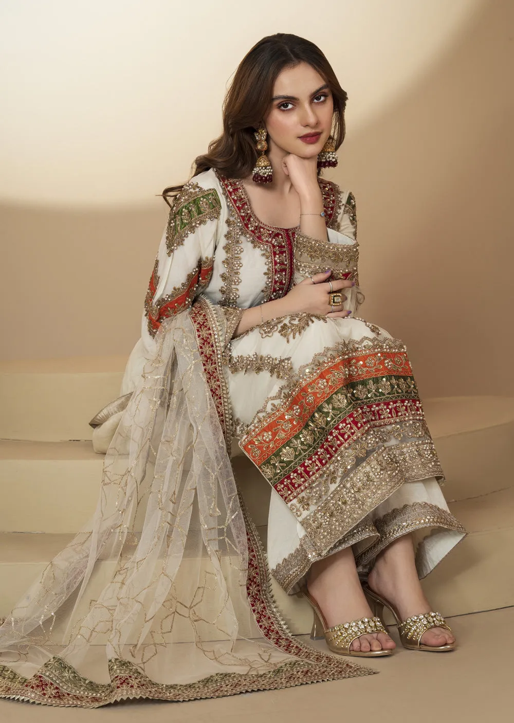 ARWS-13-  White - Readymade - ARW Chiffon Collection 2025