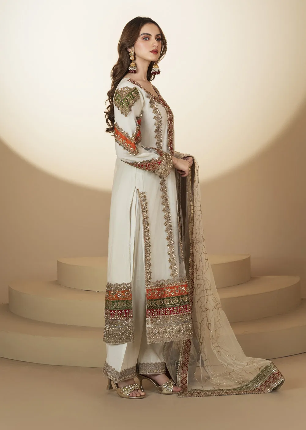 ARWS-13-  White - Readymade - ARW Chiffon Collection 2025