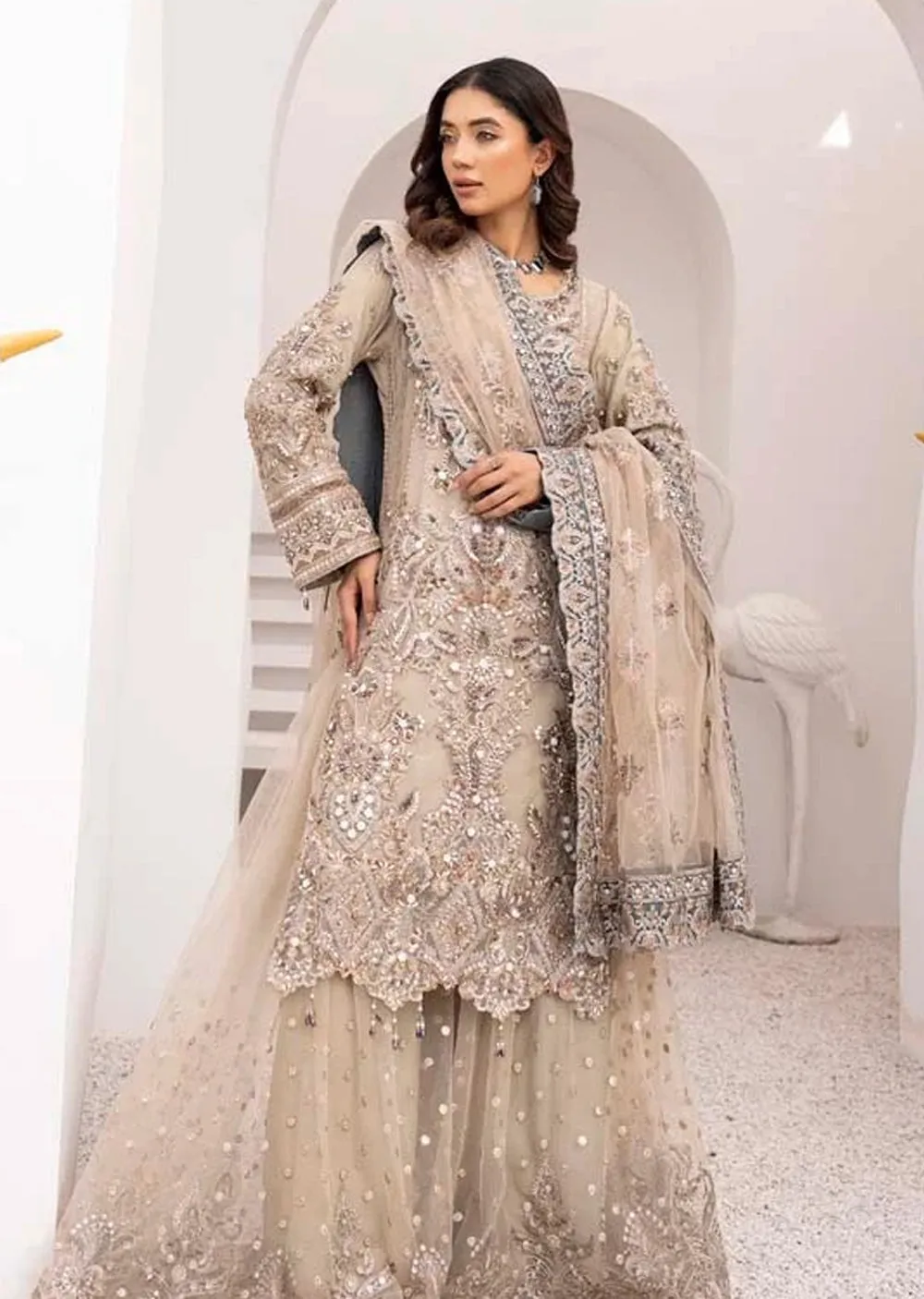 ARWS-14-  Brown - Readymade - ARW Chiffon Collection 2025