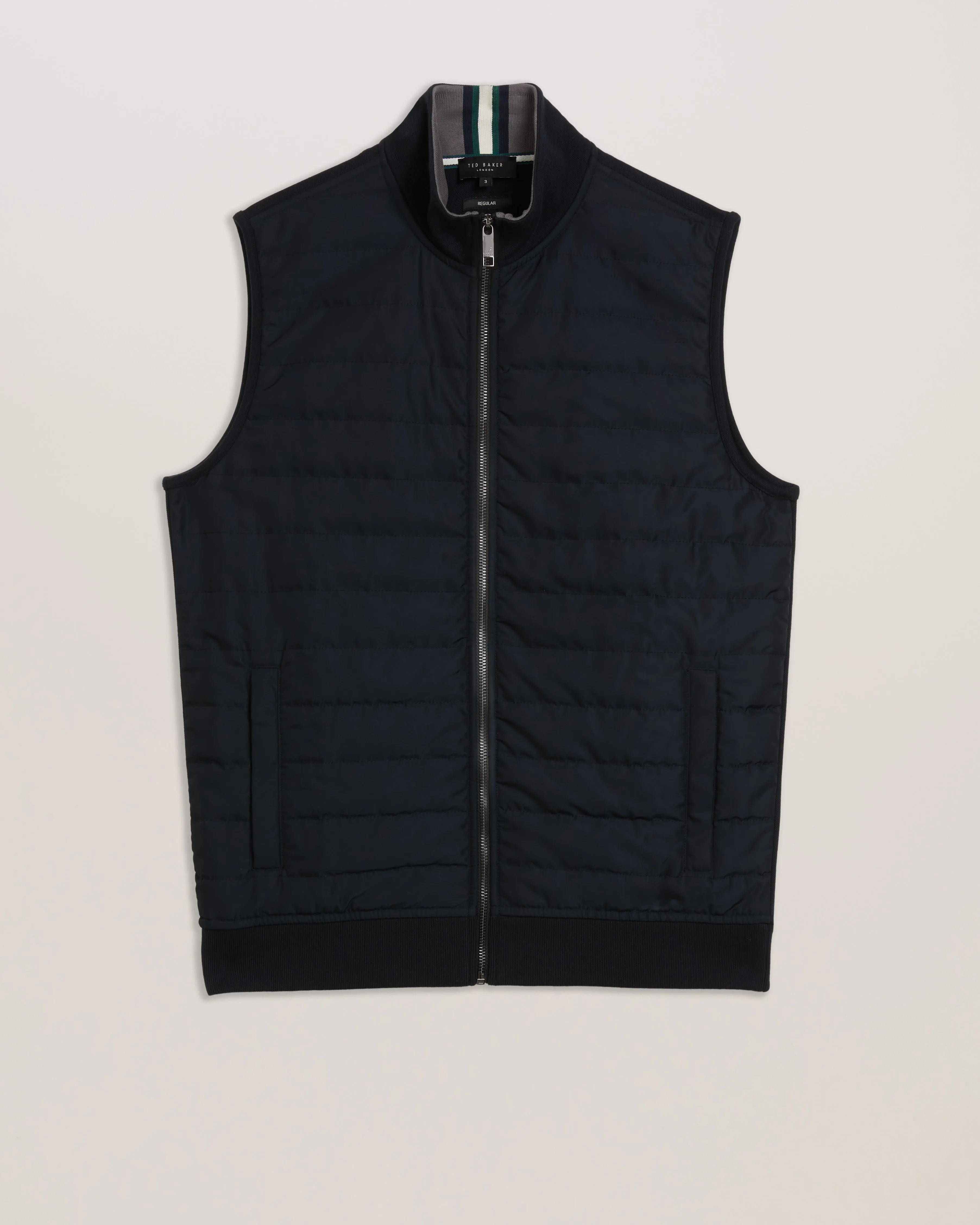 Atho Short Sleeve Regular Fit Quilted Gilet Black