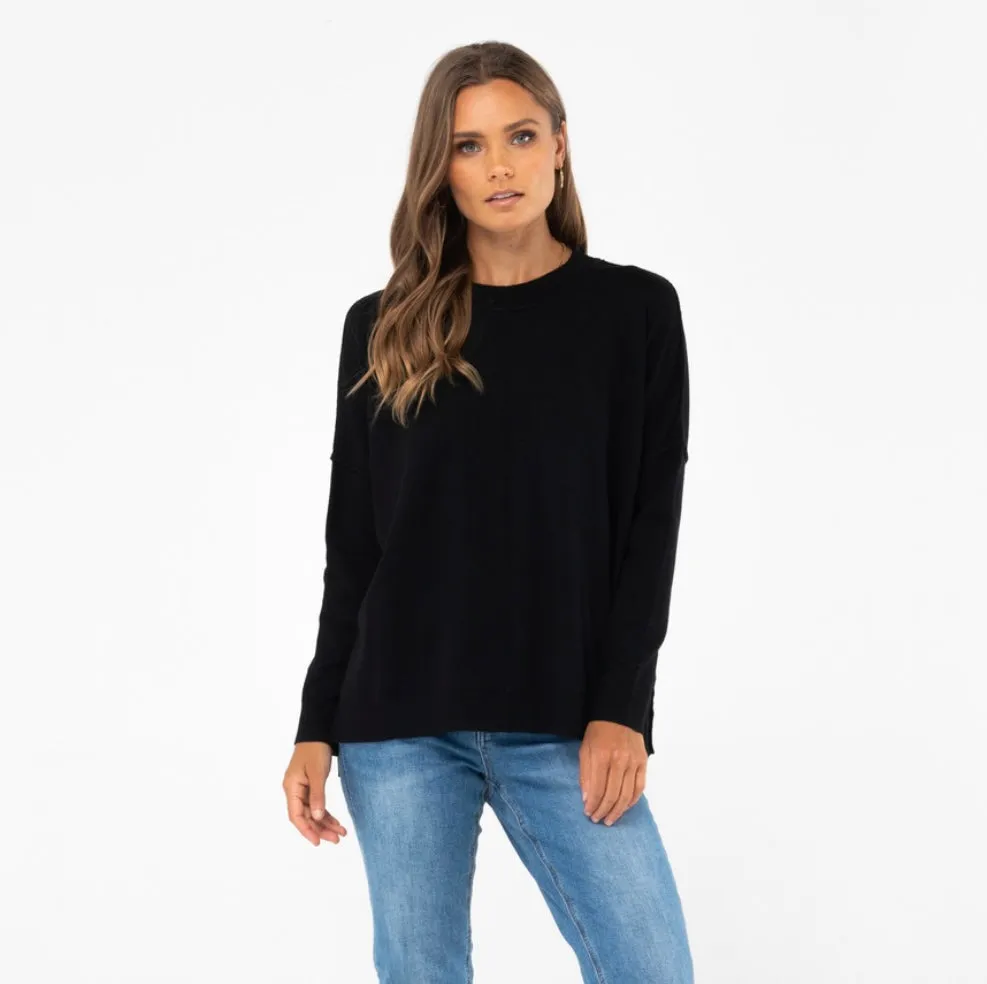 Ava Knit Top Black