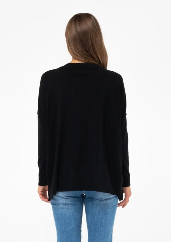 Ava Knit Top Black