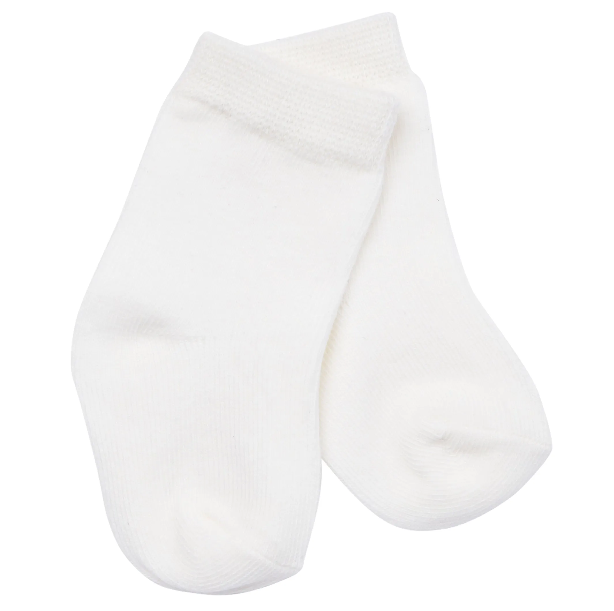 Avery Unisex Ivory Baby Socks, Twin Pack