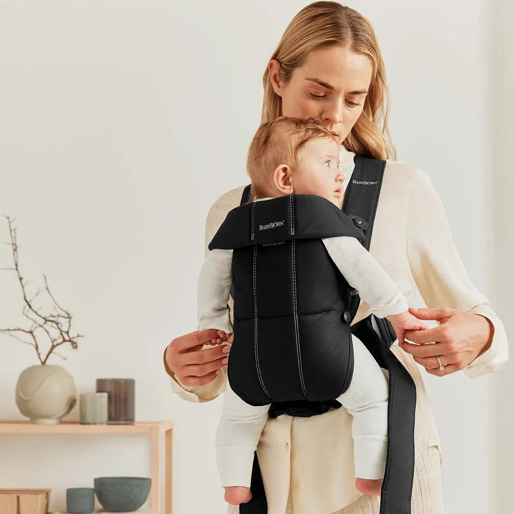 Baby Bjorn Baby Carrier Mini Cotton (Black)