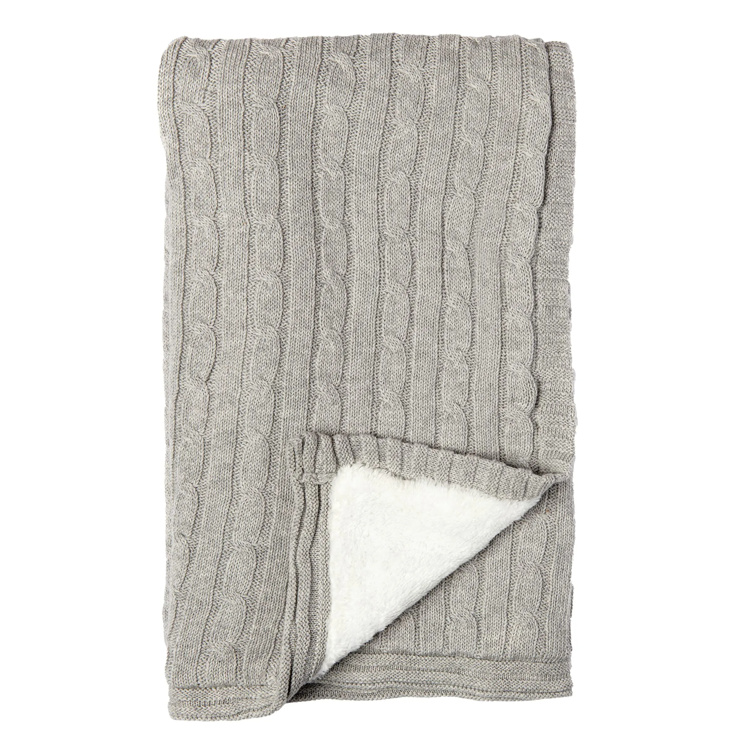 Baby Mode Signature Cable Knit Sherpa