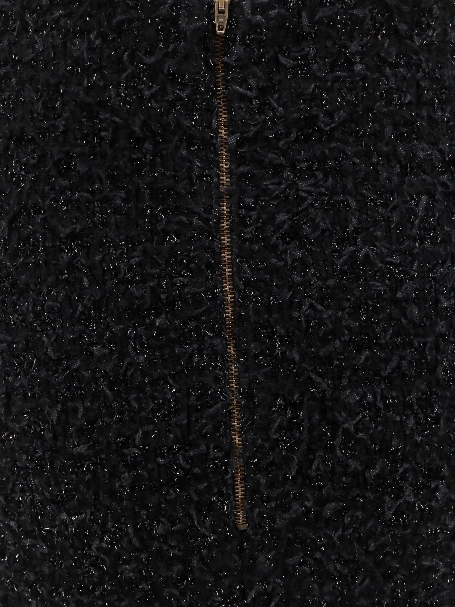 Balenciaga Cotton Tweed Knitted Midi Skirt