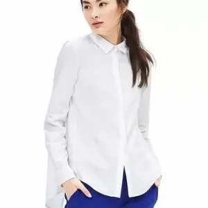 Banana Republic White Trapeze Knit Shirt
