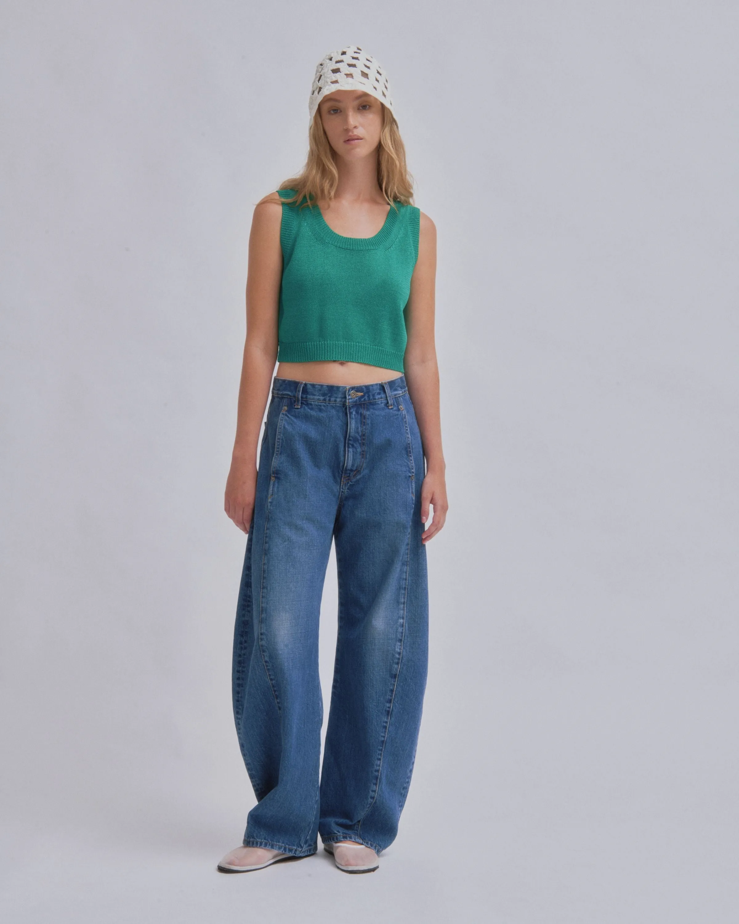 Barrel Denim in Light Blue