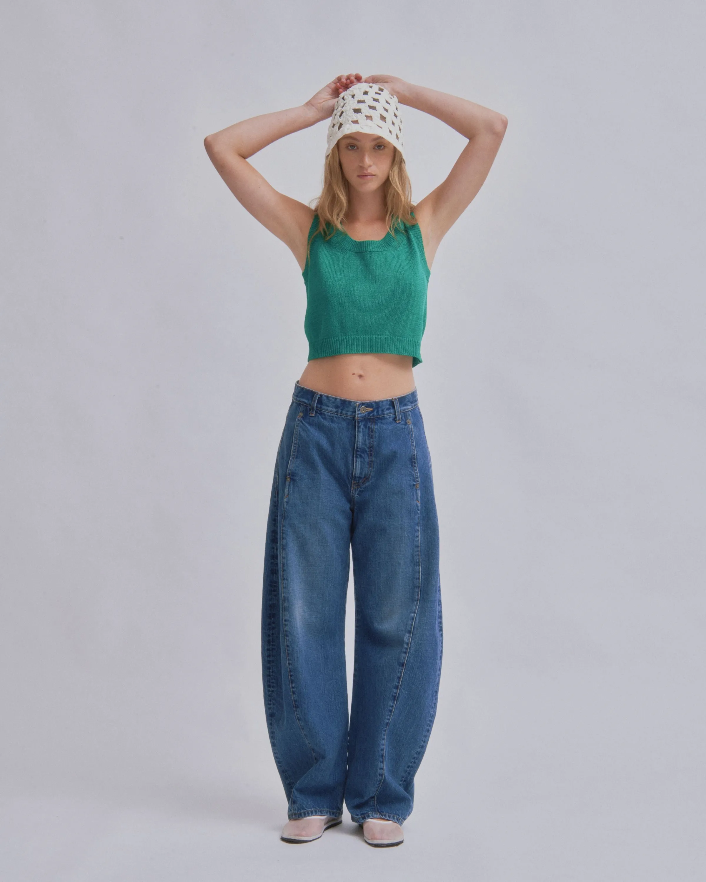 Barrel Denim in Light Blue