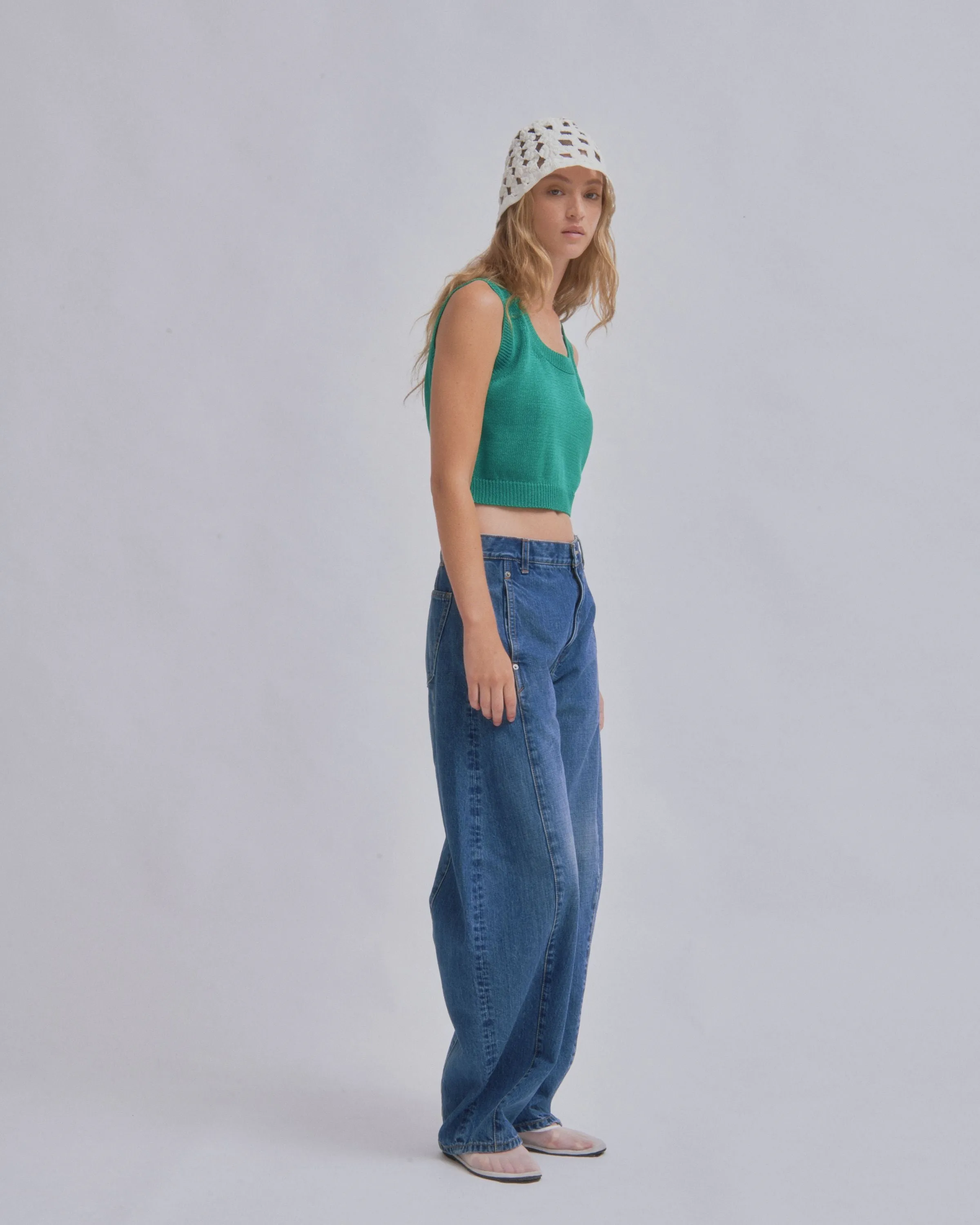 Barrel Denim in Light Blue