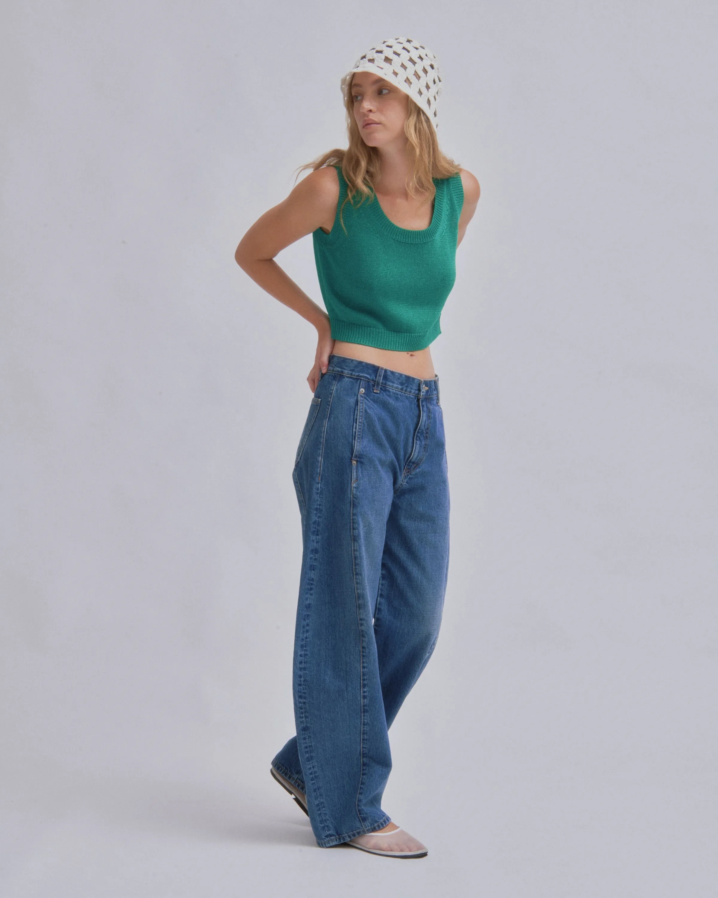 Barrel Denim in Light Blue