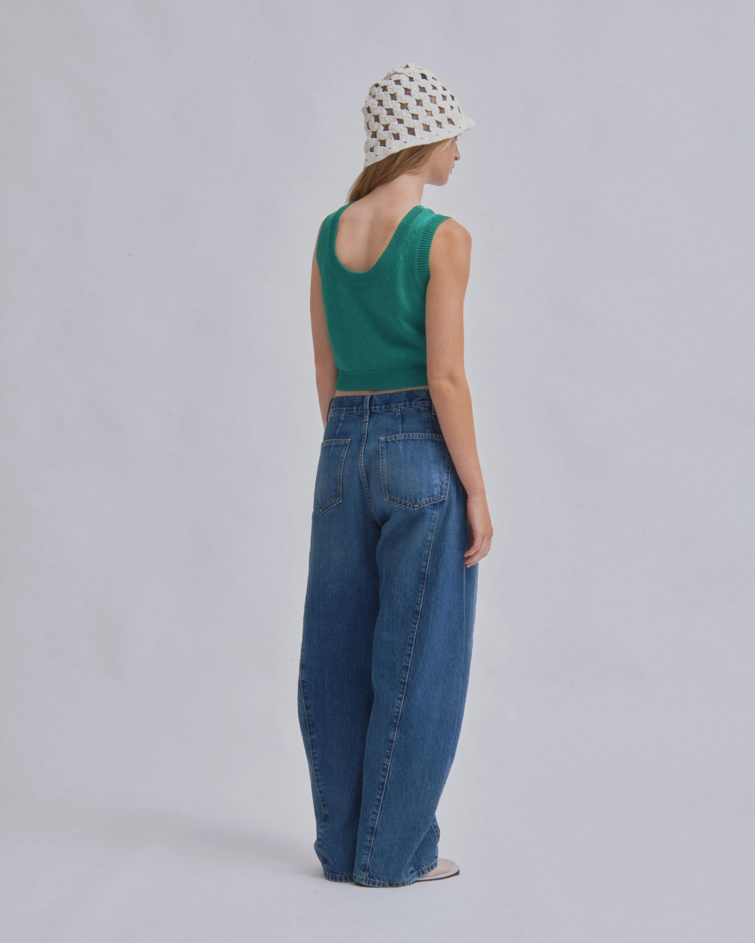 Barrel Denim in Light Blue