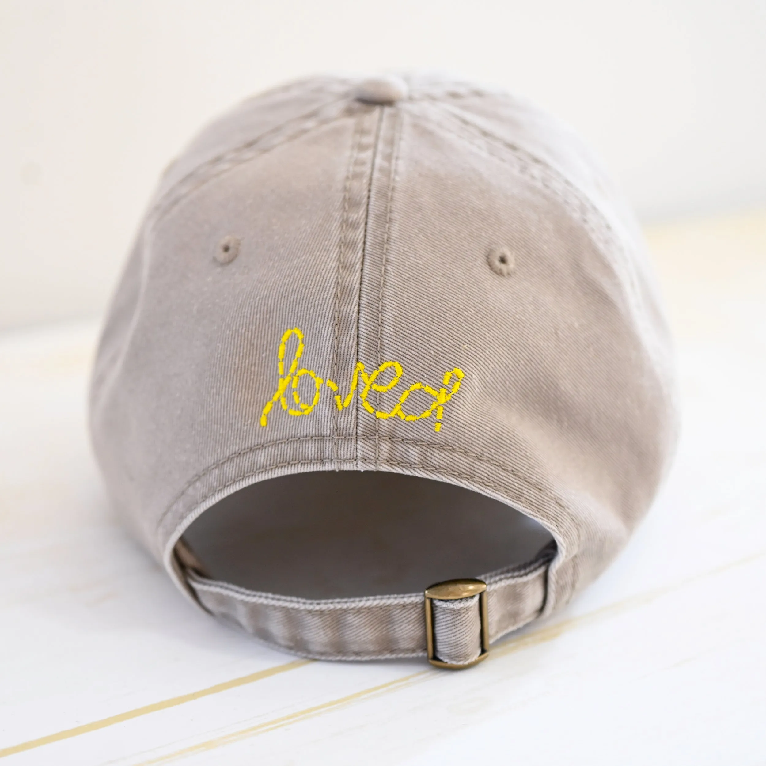 Baseball Hat Heart Patch Sand/Sunshine