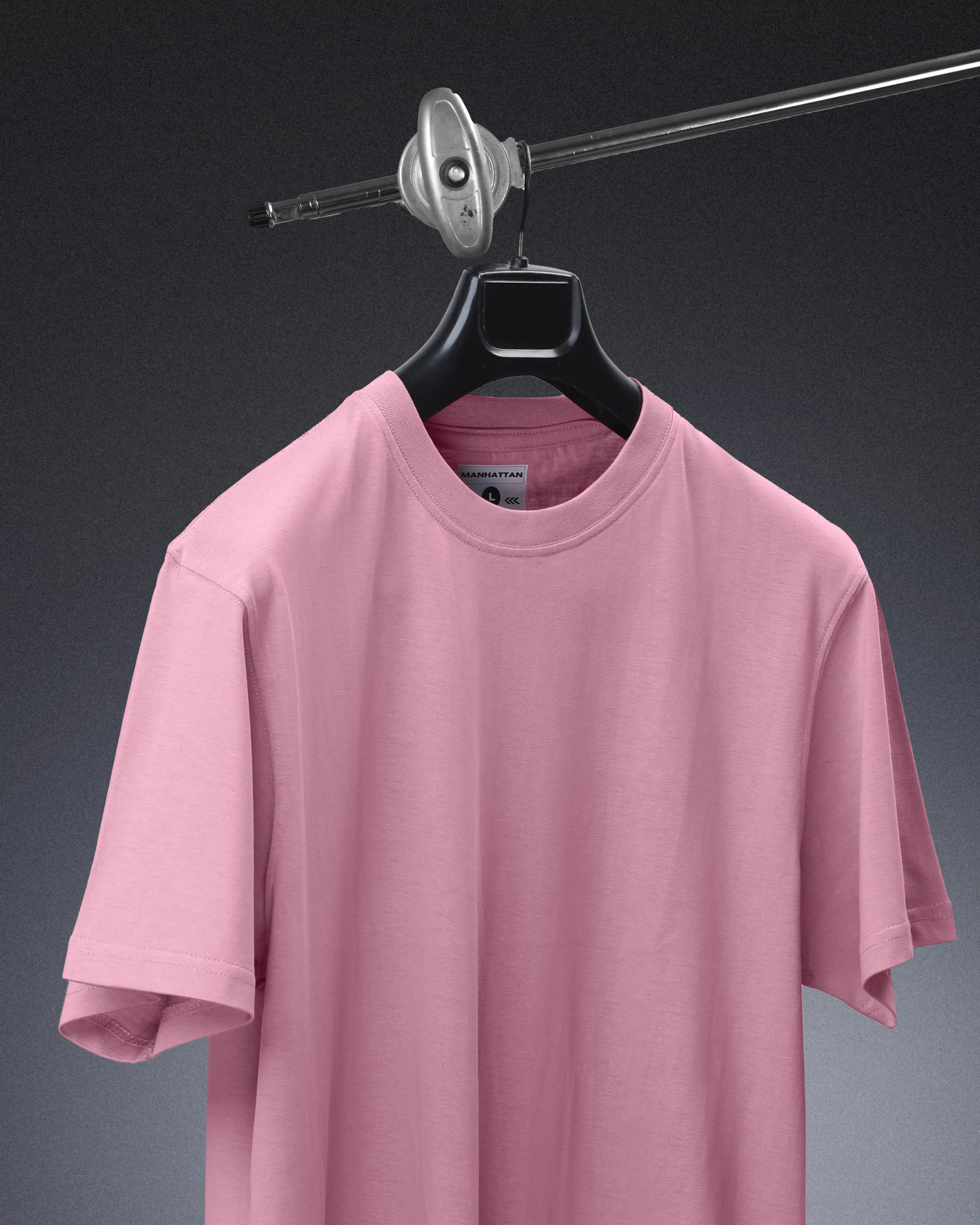Basic Regular Fit T Shirts Unisex Dusty Pink
